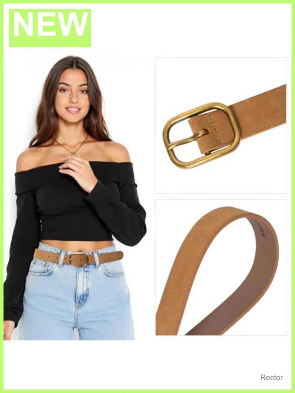 Women's Leopard Print Genuine Leather Belt Vintage Needle Buckle